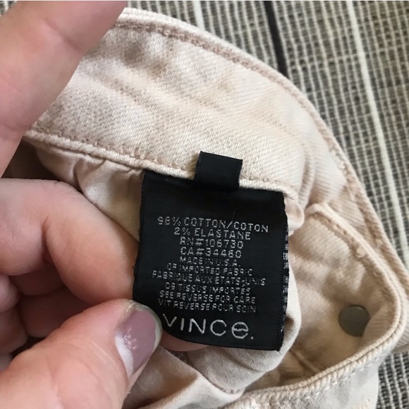 🔥LAST CHANCE VINCE Ghost Stripe Latte Skinny Jean - Picture 8 of 8